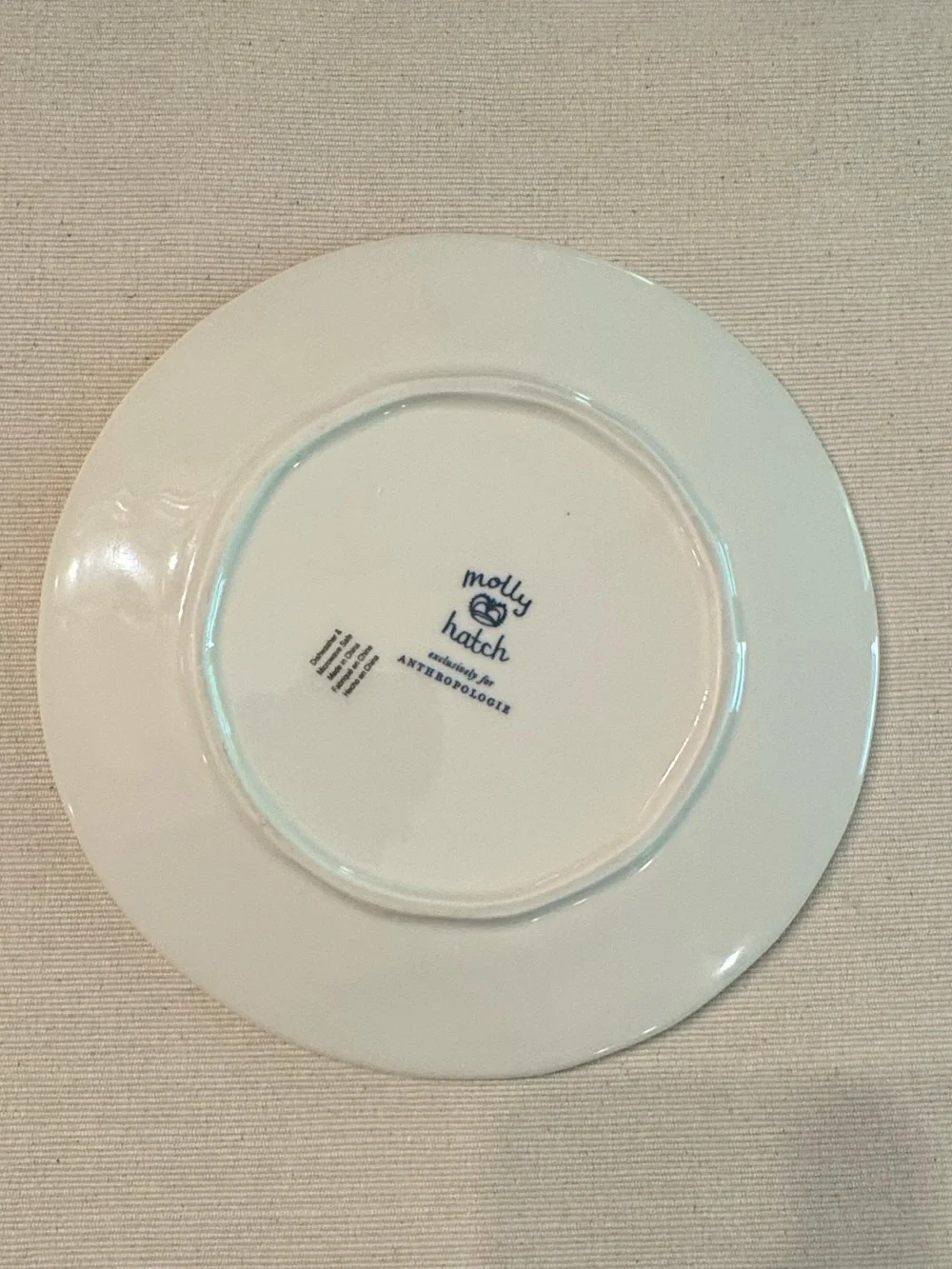 Anthropologie MOLLY HATCH Stoneware Cat Mom Dessert Plate $28 NEW
